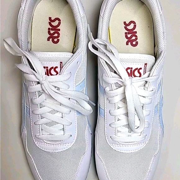 ASICS Tiger Runner Size 11.5 Women White  Ladies Sportstyle Jog Light Trainers - Picture 5 of 7